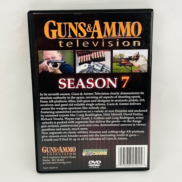 Guns & Ammo Television Season 7 DVD 4 Disc Set 13 Episodes Shooting Sports - Picture 2 of 4